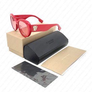 New Burberry Rose BE4298F 391984 54mm Red Sunglasses